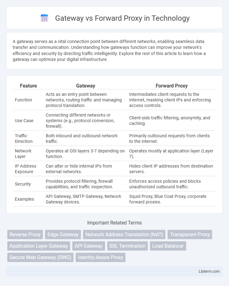 Forward Proxy vs Gateway in Technology - What is The Difference?