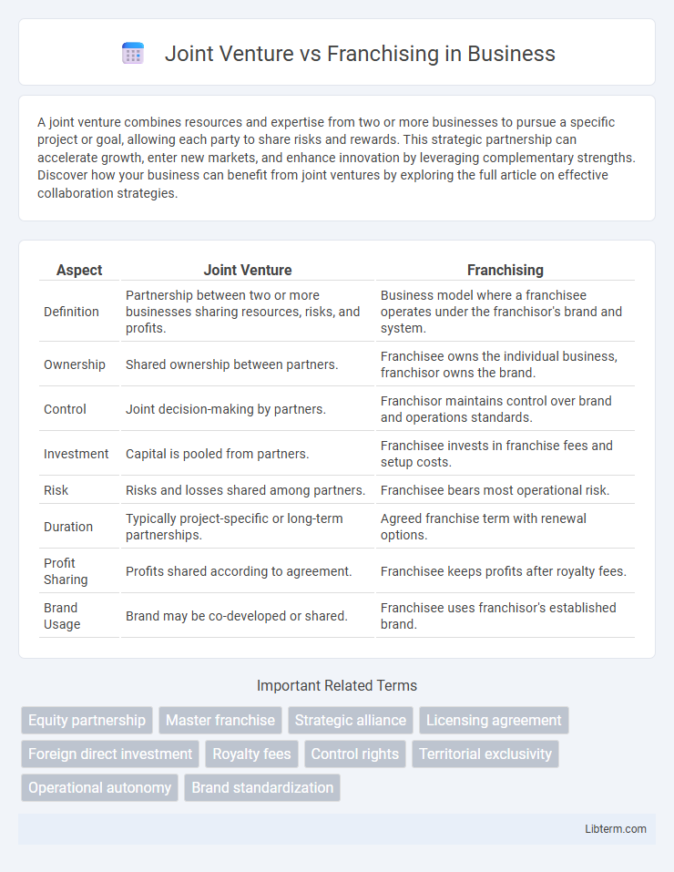Franchising vs Joint Venture in Business - What is The Difference?