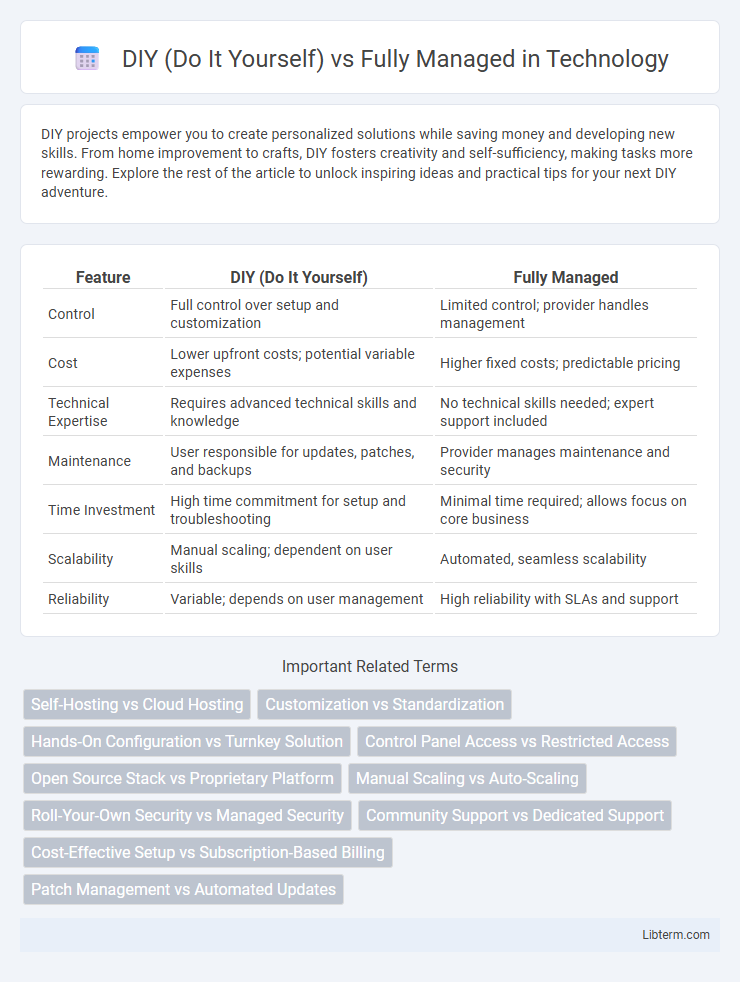Fully Managed vs DIY (Do It Yourself) in Technology - What is The Difference?