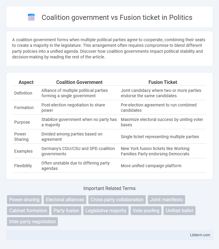 Fusion ticket vs Coalition government in Politics - What is The Difference?