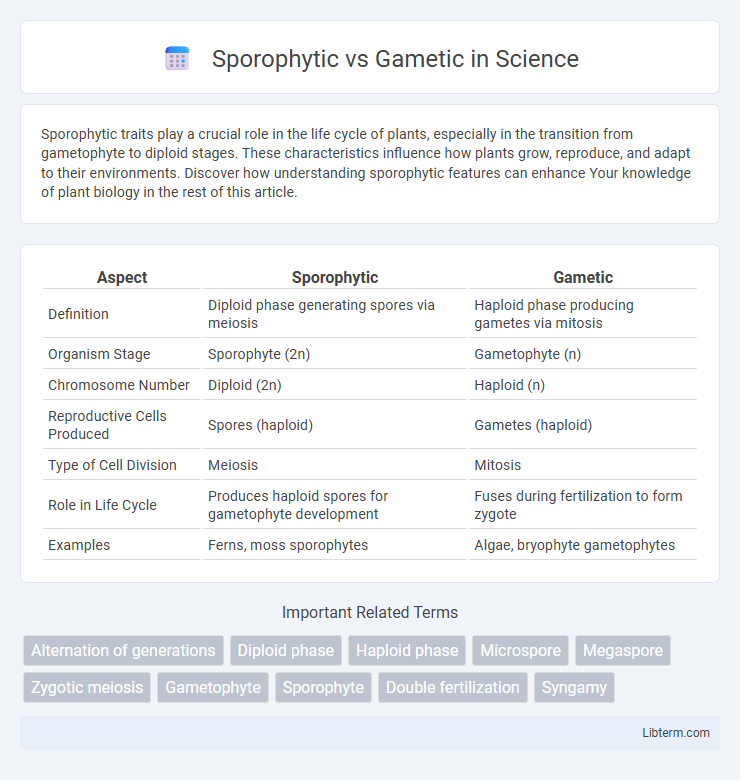 Gametic vs Sporophytic in Science - What is The Difference?