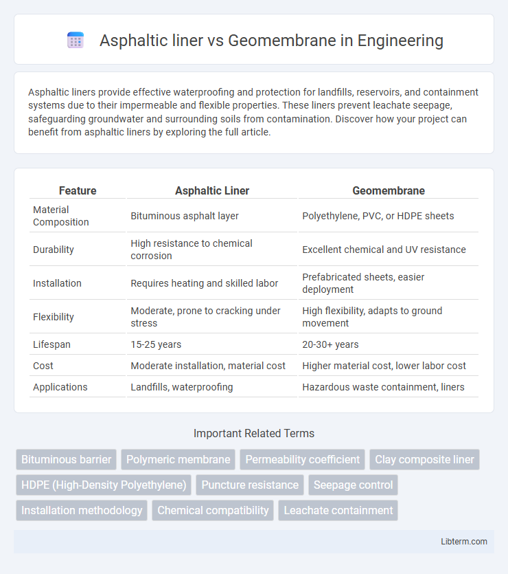 Geomembrane vs Asphaltic liner in Engineering - What is The Difference?