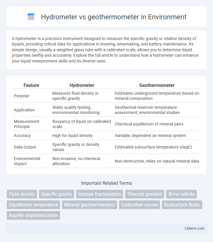geothermometer vs Hydrometer in Environment - What is The Difference?