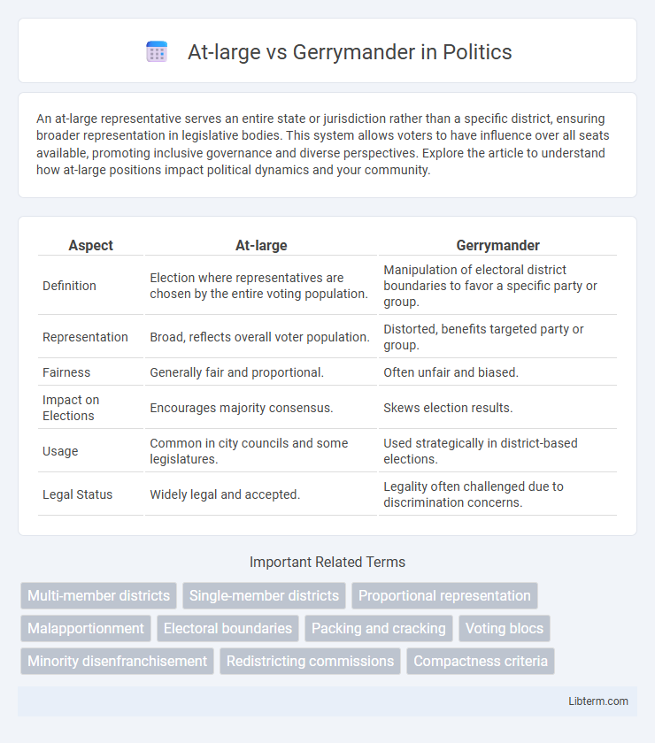Gerrymander vs At-large in Politics - What is The Difference?