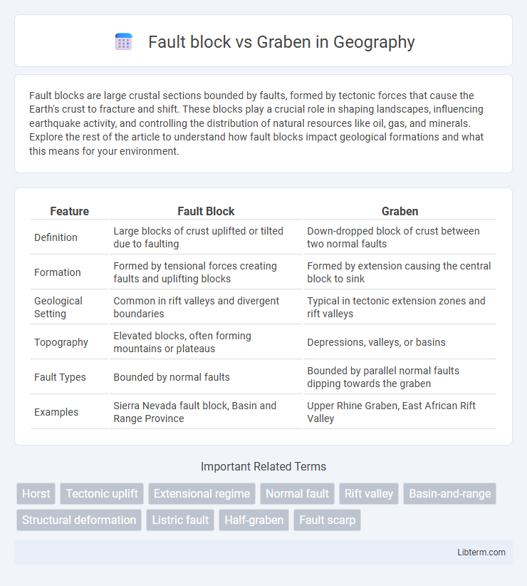 Graben vs Fault block in Geography - What is The Difference?