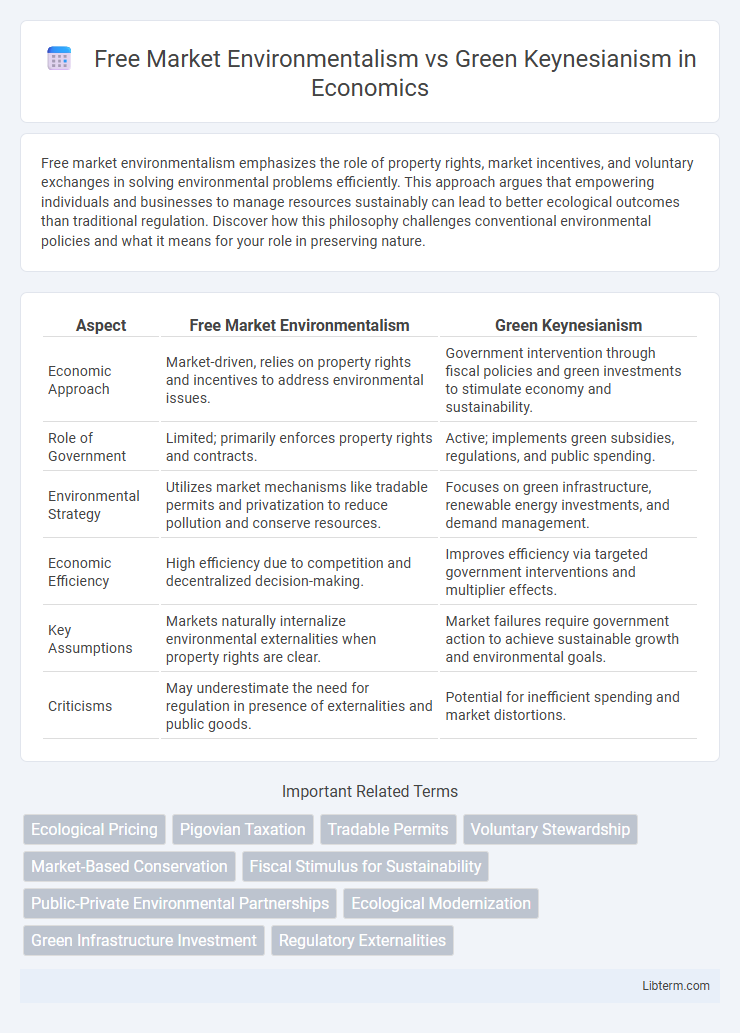Green Keynesianism vs Free Market Environmentalism in Economics - What is The Difference?