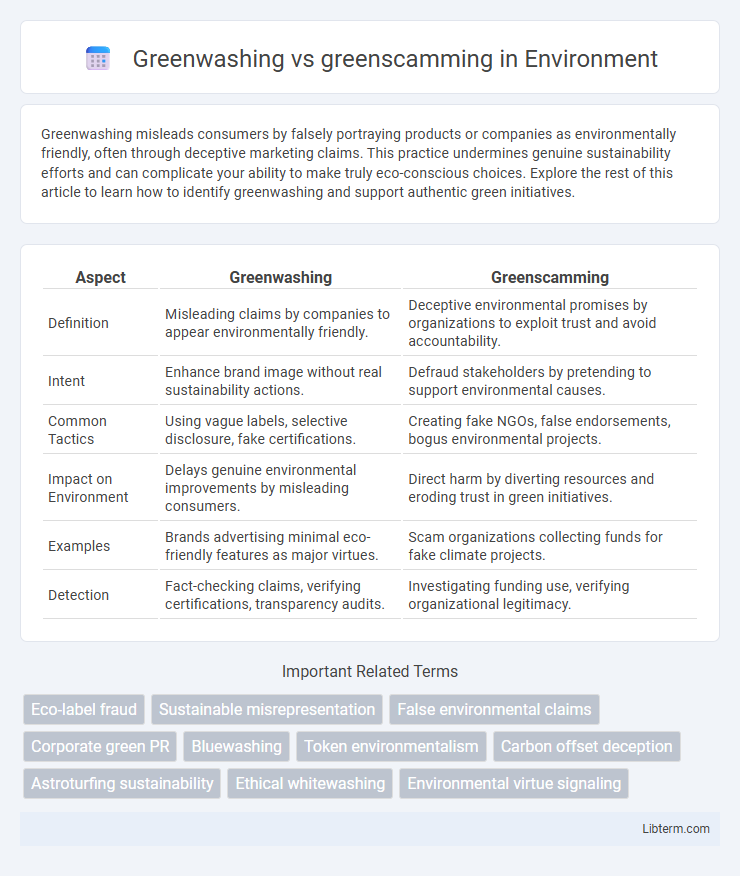greenscamming vs Greenwashing in Environment - What is The Difference?