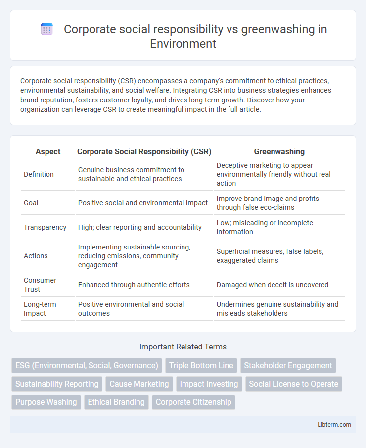 greenwashing vs Corporate social responsibility in Environment - What is The Difference?