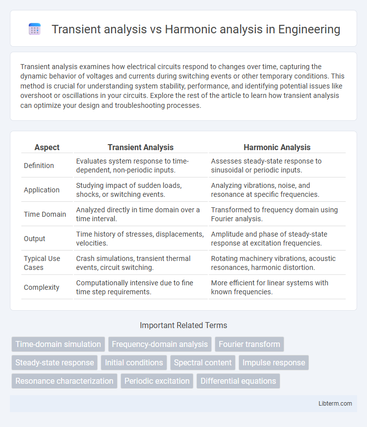 Harmonic analysis vs Transient analysis in Engineering - What is The Difference?