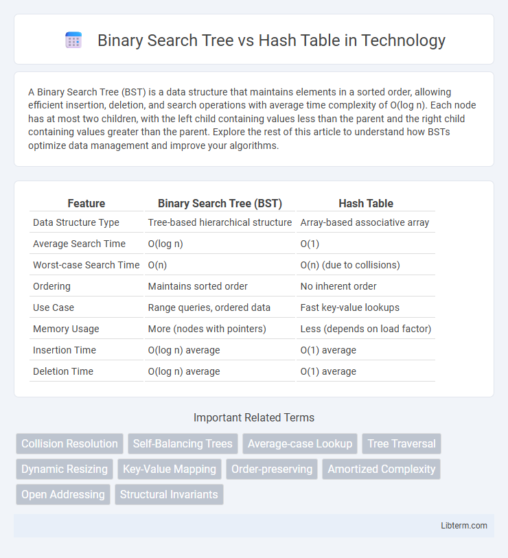 Hash Table vs Binary Search Tree in Technology - What is The Difference?