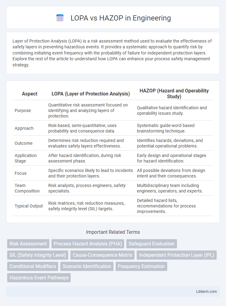 HAZOP vs LOPA in Engineering - What is The Difference?