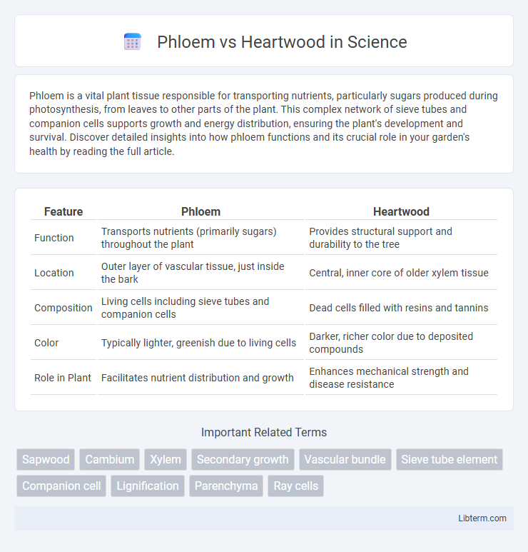 Heartwood vs Phloem in Science - What is The Difference?