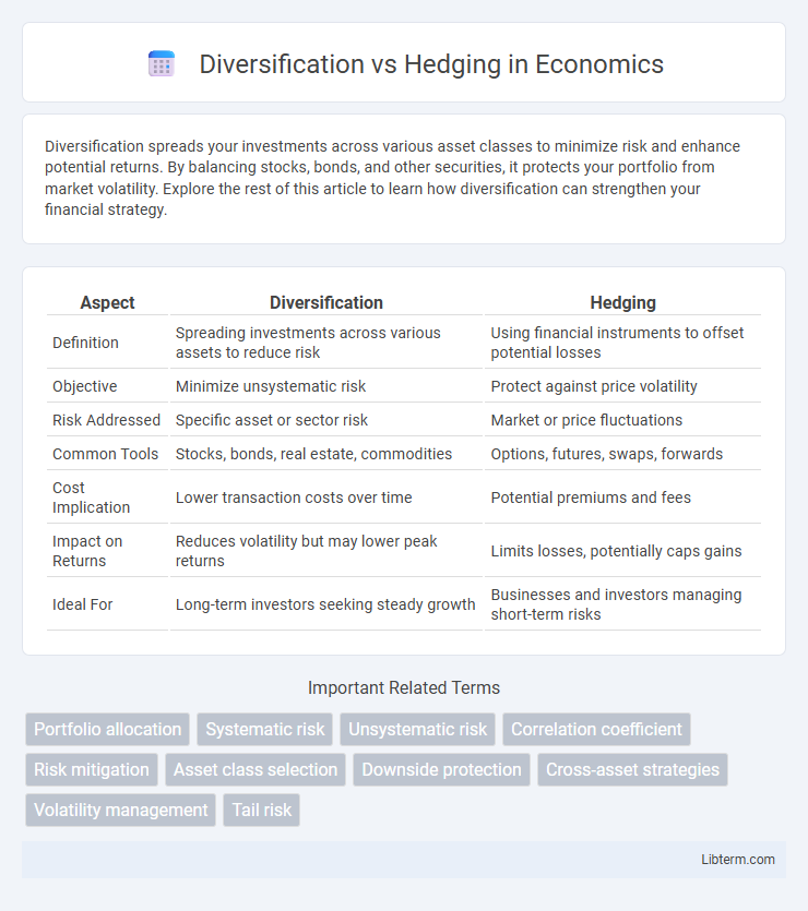 Hedging vs Diversification in Economics - What is The Difference?
