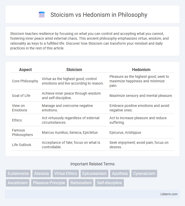Hedonism vs Stoicism in Philosophy - What is The Difference?