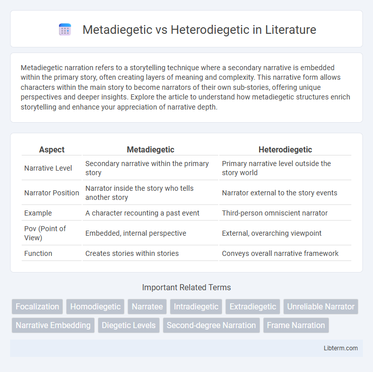 Heterodiegetic vs Metadiegetic in Literature - What is The Difference?