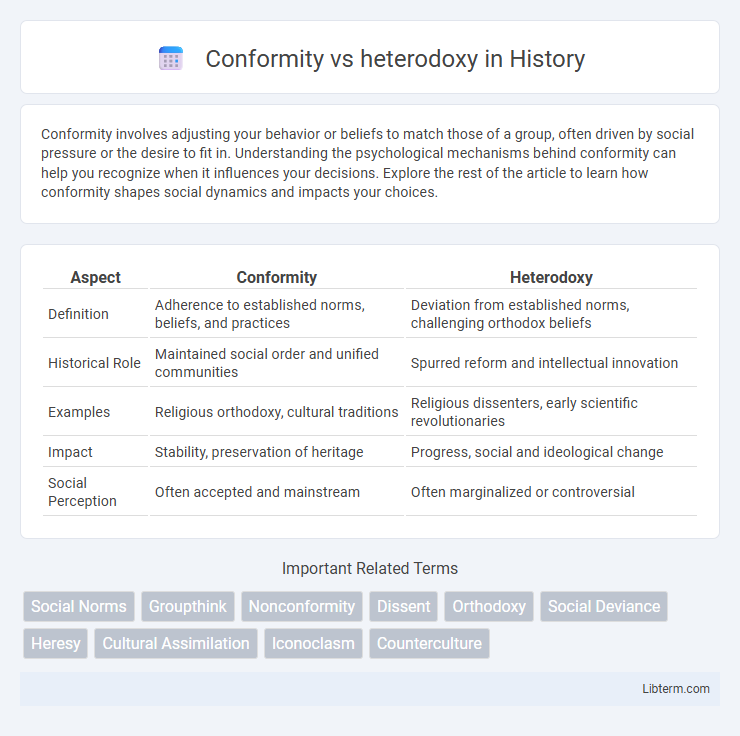 heterodoxy vs Conformity in History - What is The Difference?