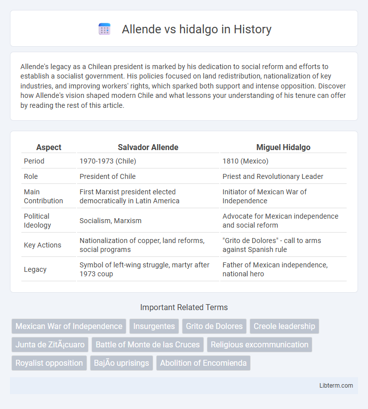 hidalgo vs Allende in History - What is The Difference?
