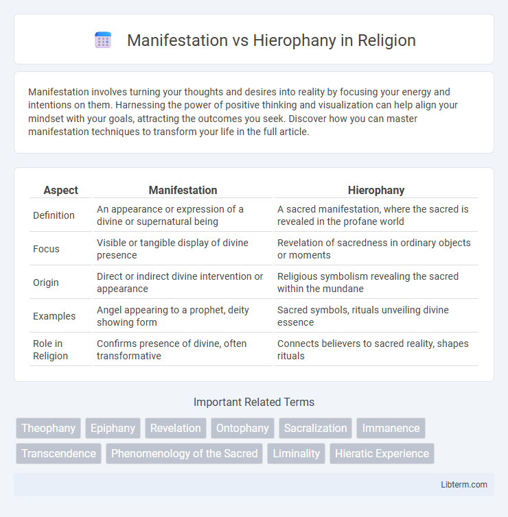 Hierophany vs Manifestation in Religion - What is The Difference?