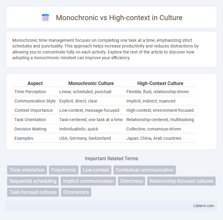 High-context vs Monochronic in Culture - What is The Difference?
