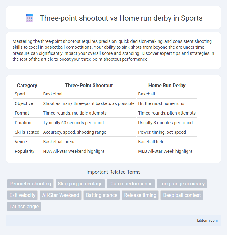 Home run derby vs Three-point shootout in Sports - What is The Difference?