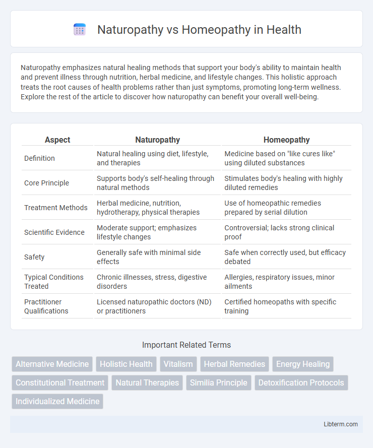 Homeopathy vs Naturopathy in Health - What is The Difference?