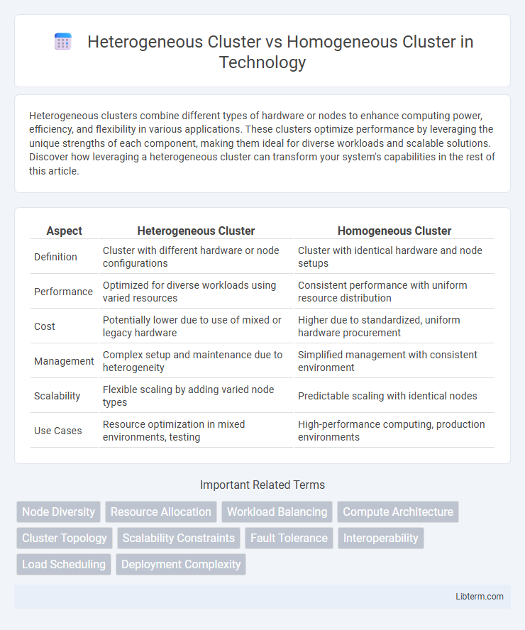 Homogeneous Cluster vs Heterogeneous Cluster in Technology - What is The Difference?