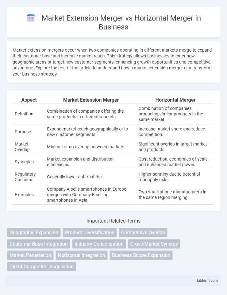 Horizontal Merger vs Market Extension Merger in Business - What is The Difference?