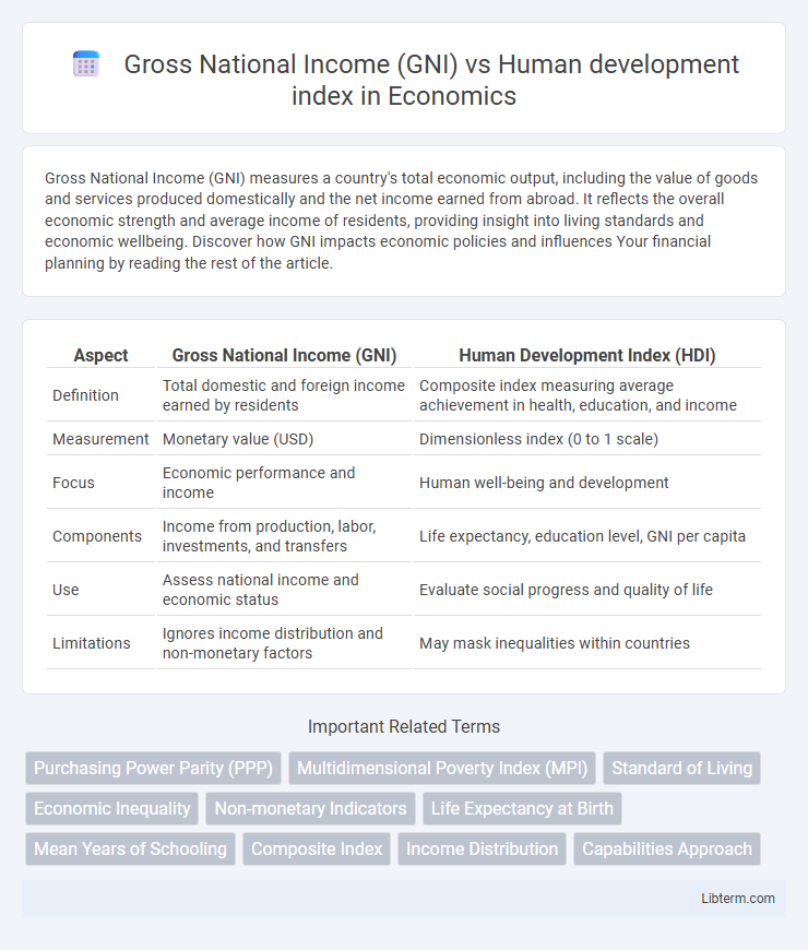 Human development index vs Gross National Income (GNI) in Economics - What is The Difference?