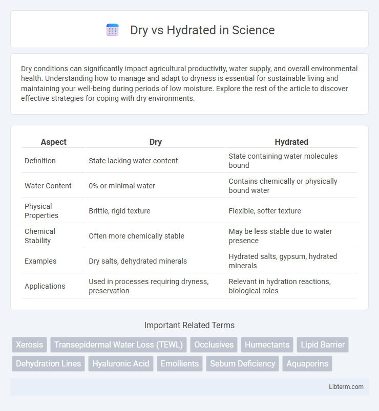 Hydrated vs Dry in Science - What is The Difference?