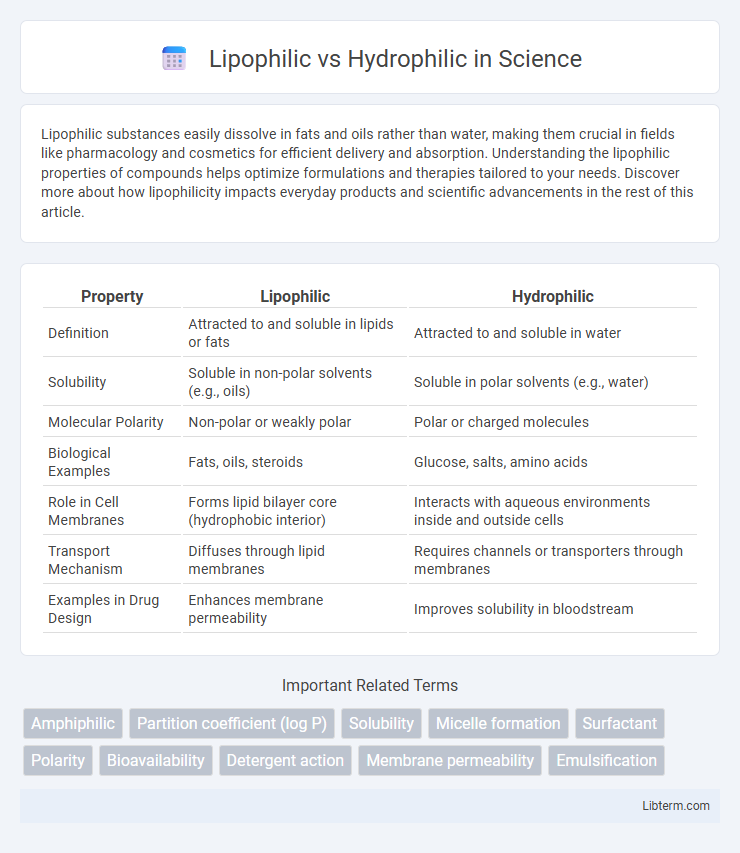 Hydrophilic vs Lipophilic in Science - What is The Difference?