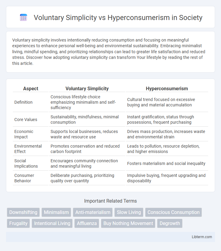 Hyperconsumerism vs Voluntary Simplicity in Society - What is The Difference?
