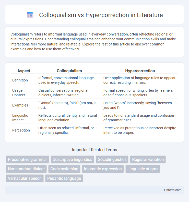 Hypercorrection vs Colloquialism in Literature - What is The Difference?
