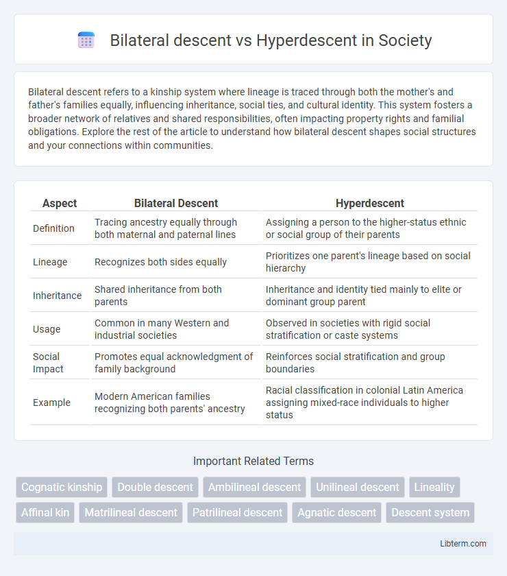 Hyperdescent vs Bilateral descent in Society - What is The Difference?
