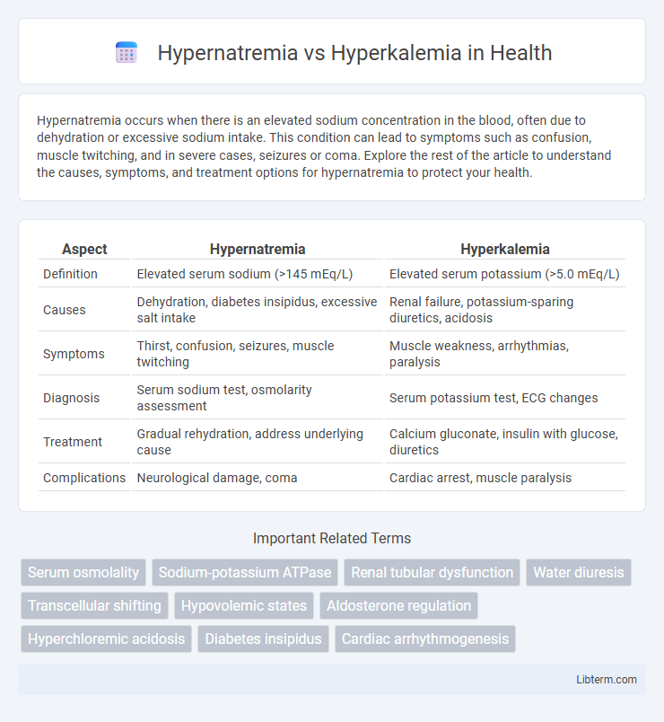 Hyperkalemia vs Hypernatremia in Health - What is The Difference?
