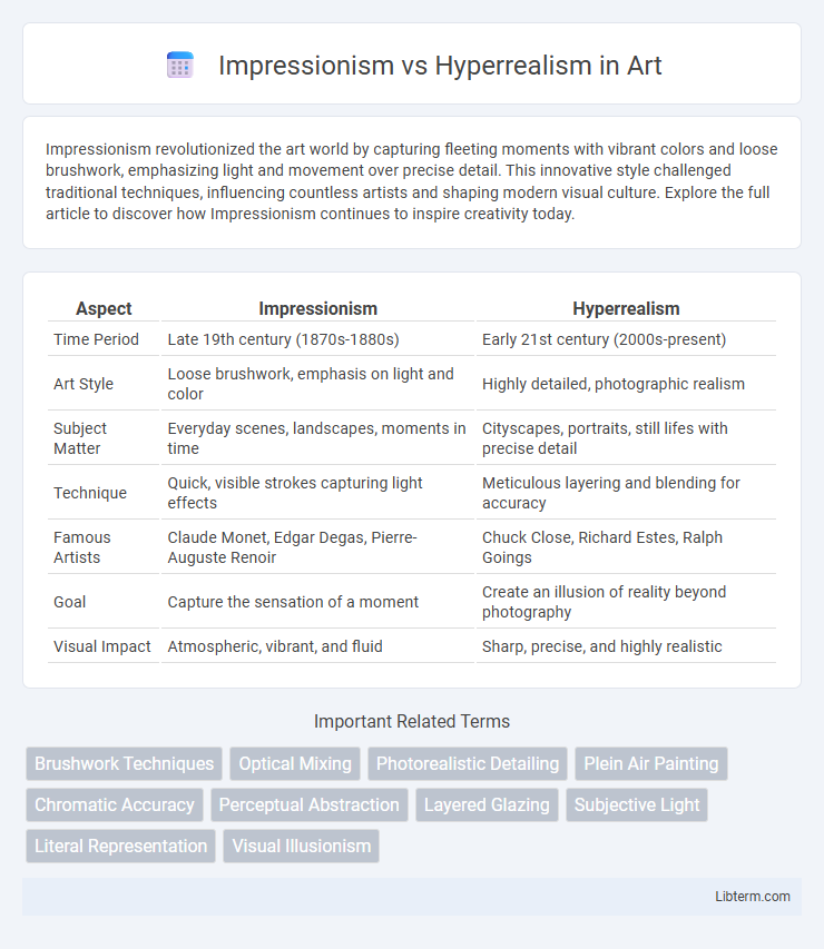 Hyperrealism vs Impressionism in Art - What is The Difference?
