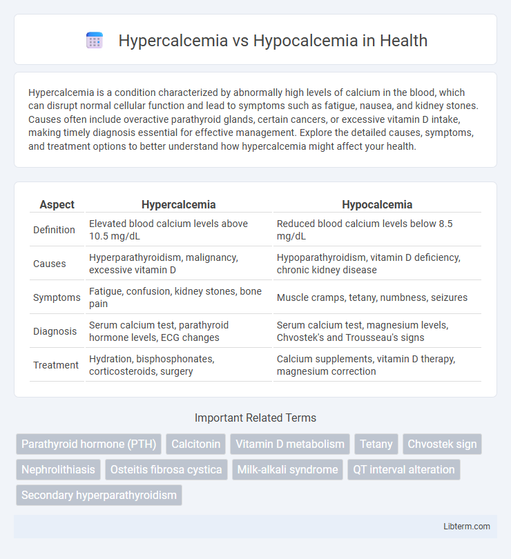 Hypocalcemia vs Hypercalcemia in Health - What is The Difference?