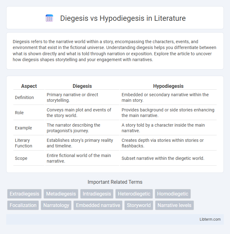 Hypodiegesis vs Diegesis in Literature - What is The Difference?