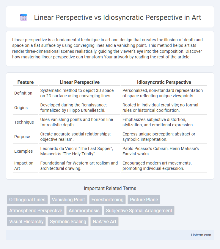 Idiosyncratic Perspective vs Linear Perspective in Art - What is The Difference?