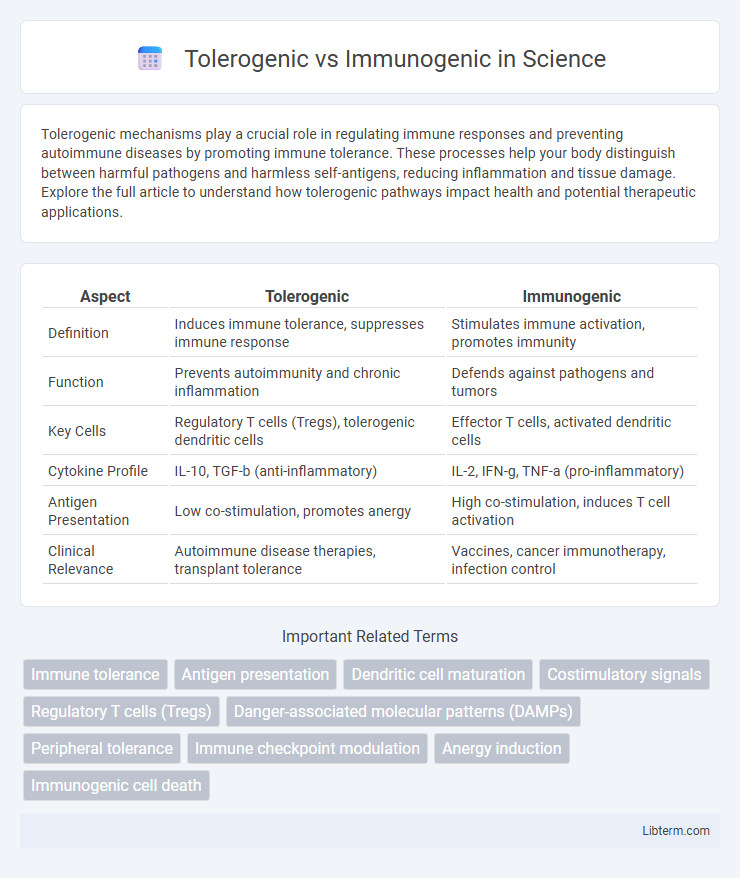 Immunogenic vs Tolerogenic in Science - What is The Difference?