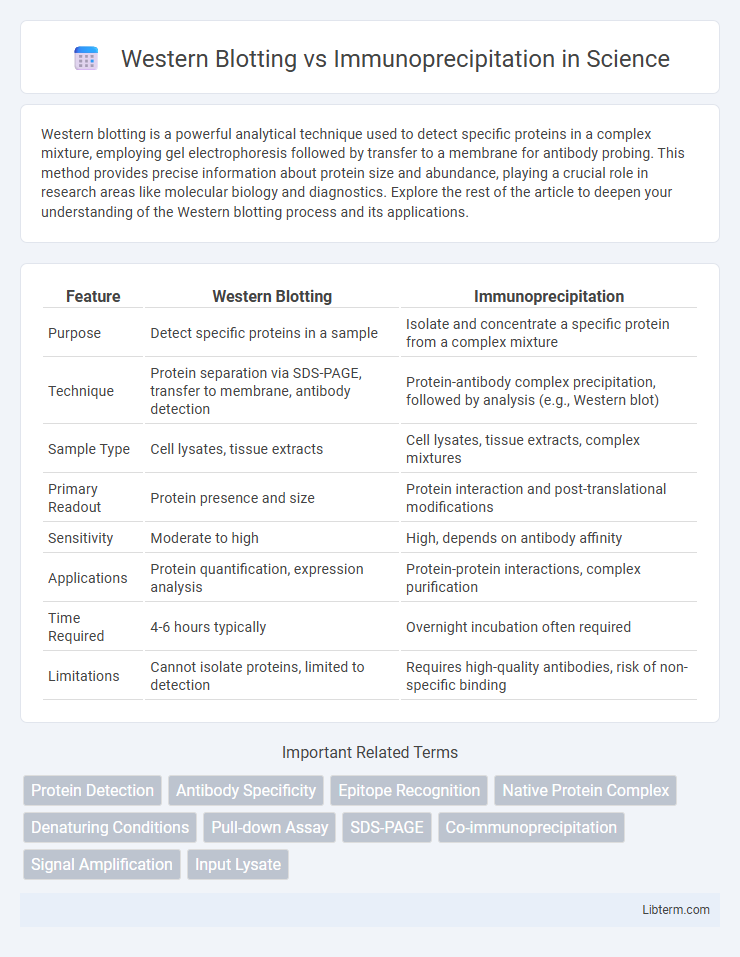 Immunoprecipitation vs Western Blotting in Science - What is The Difference?