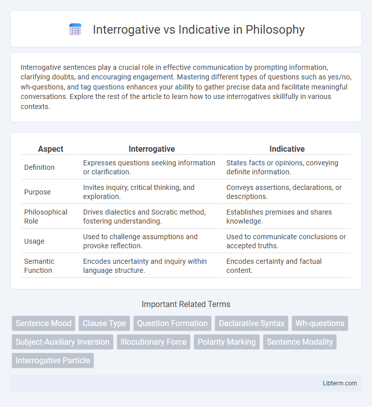 Indicative vs Interrogative in Philosophy - What is The Difference?