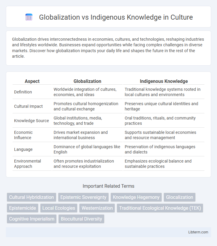 Indigenous Knowledge vs Globalization in Culture - What is The Difference?