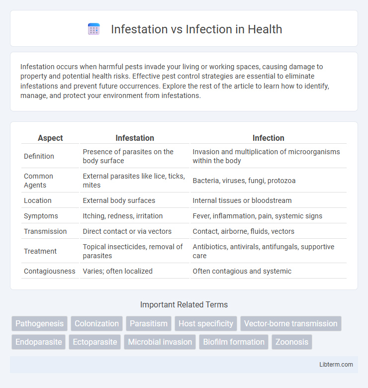 Infection vs Infestation in Health - What is The Difference?
