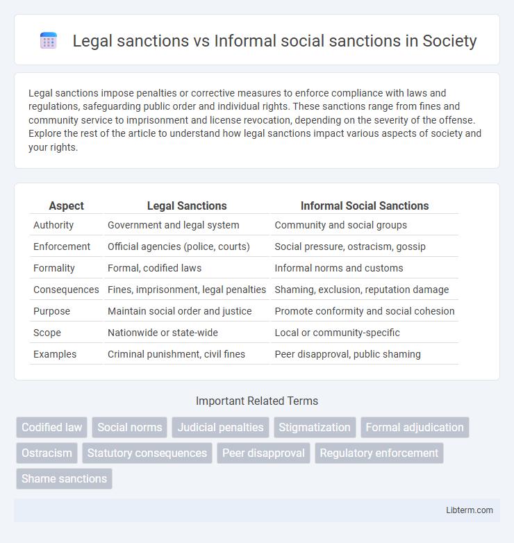 Informal social sanctions vs Legal sanctions in Society - What is The Difference?