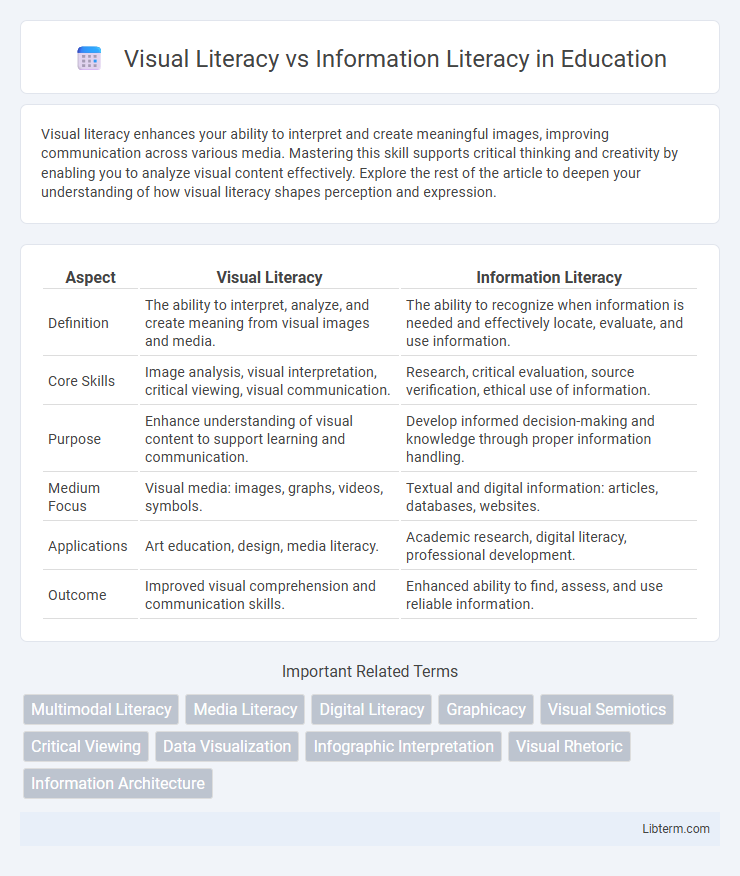 Information Literacy vs Visual Literacy in Education - What is The Difference?