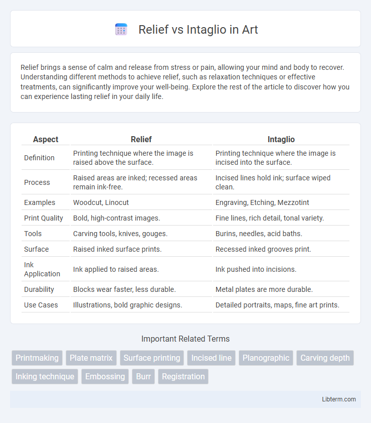Intaglio vs Relief in Art - What is The Difference?