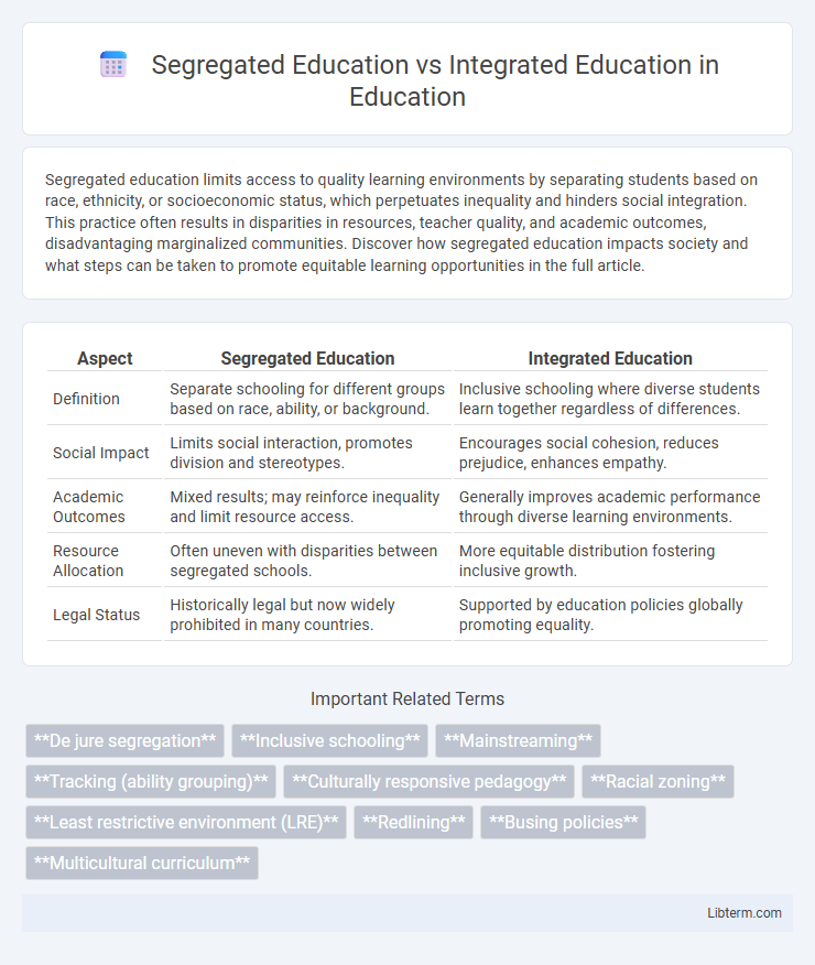 Integrated Education vs Segregated Education in Education - What is The Difference?