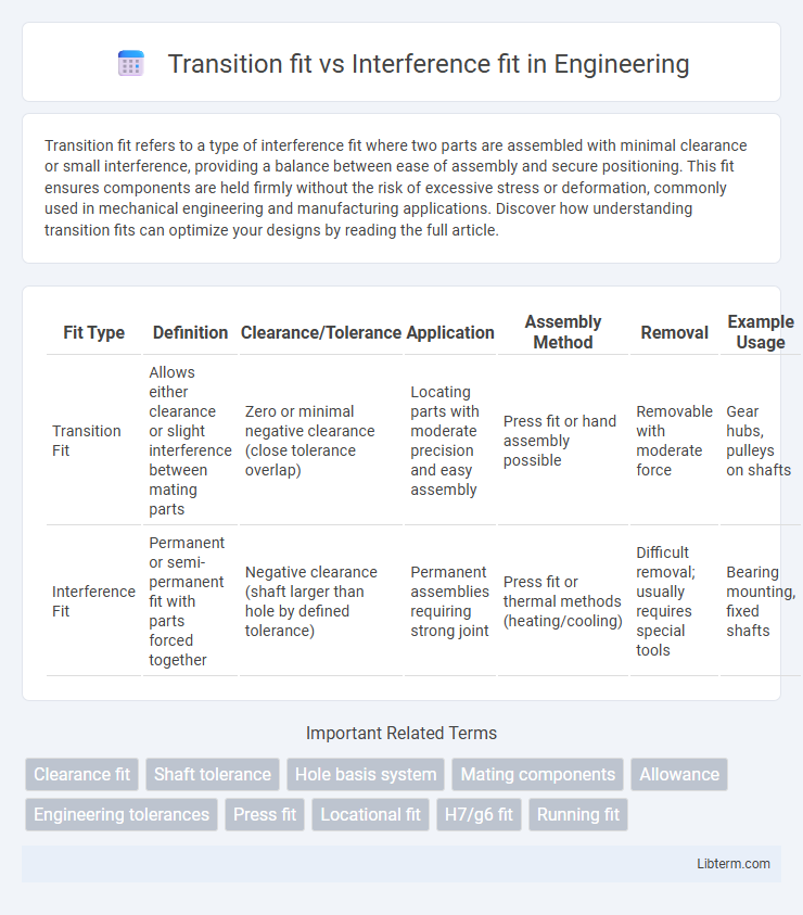 Interference fit vs Transition fit in Engineering - What is The Difference?