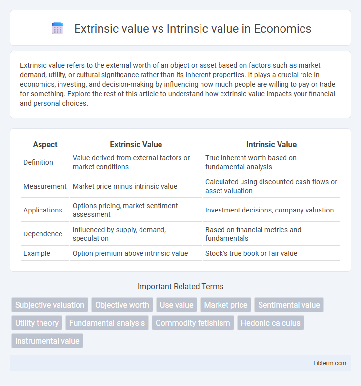 Intrinsic value vs Extrinsic value in Economics - What is The Difference?