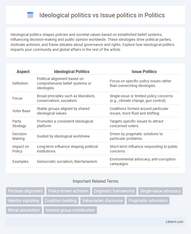 Issue politics vs Ideological politics in Politics - What is The Difference?